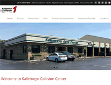 Tablet Screenshot of kallemeyncollision.com